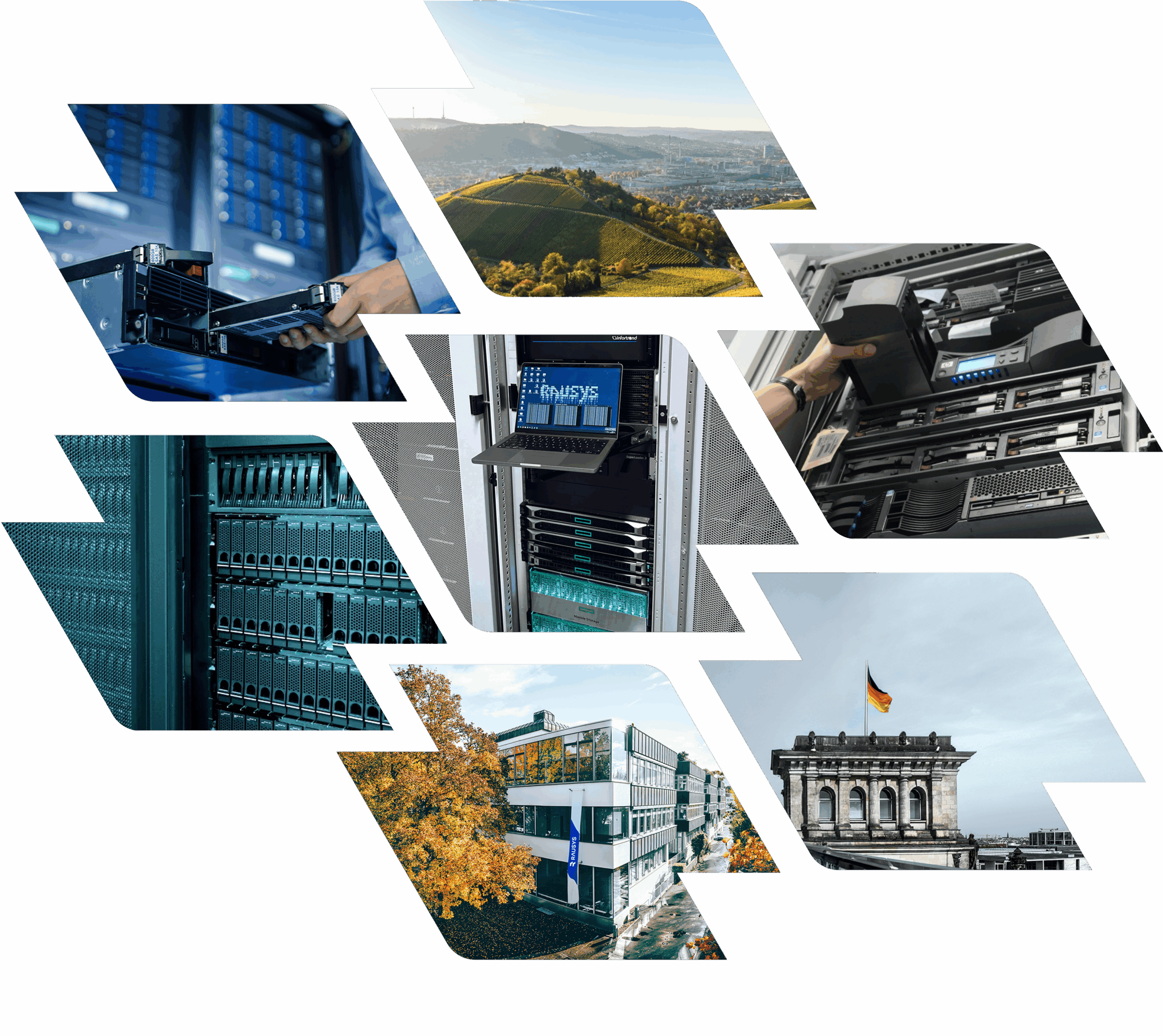 RAUSYS IT-Infrastruktur und Cloud Backup Server im lokalen Rechenzentrum in Stuttgart, Deutschland.